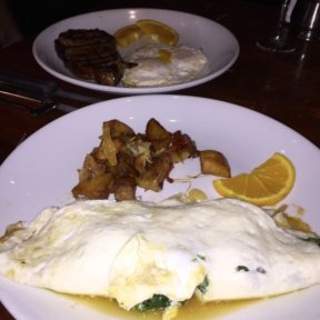 Gluten-free omelettes from Knickerbocker Bar & Grill